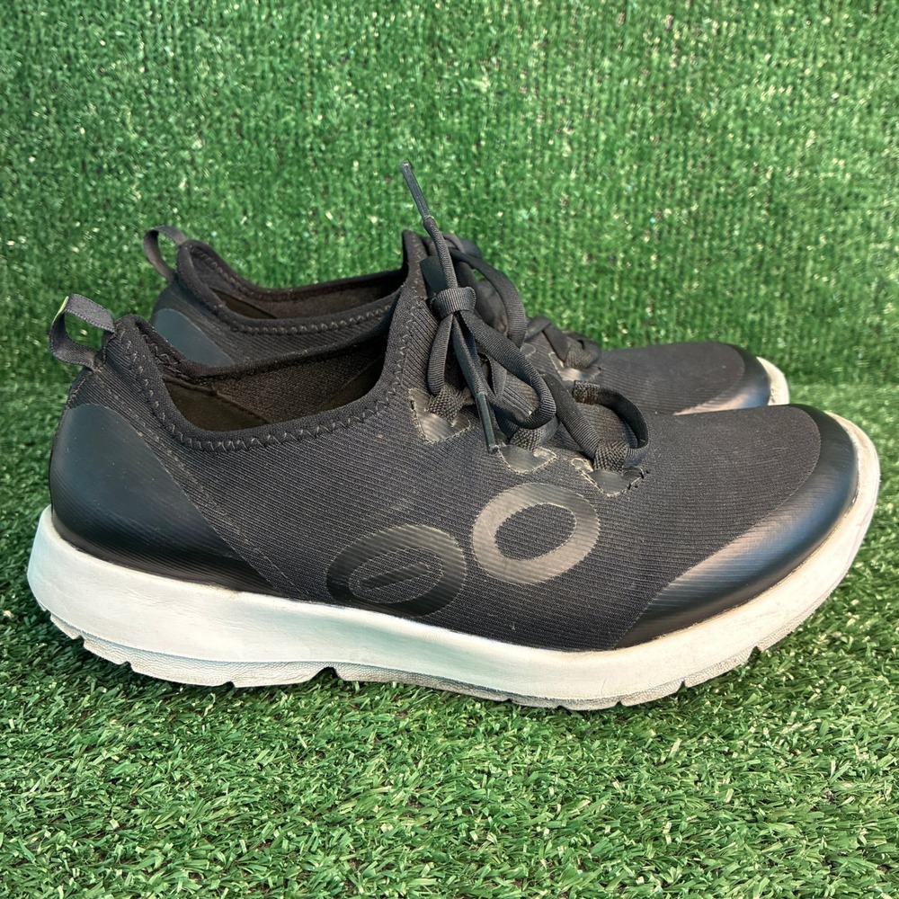 Oofos OOmg Sport LS Recovery Lightweight Athletic Sneakers Black Womens Size 9